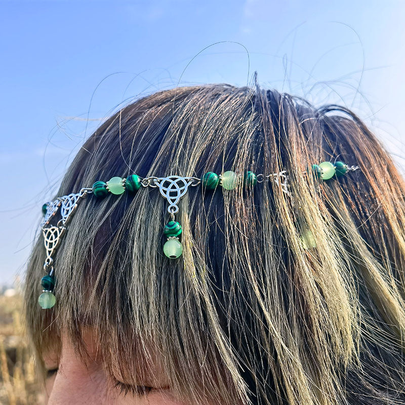 Collana nodo celtico pavone
