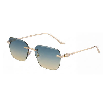 Occhiali da sole quadrati rimless