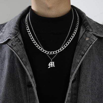 Collana Lettera Titanio