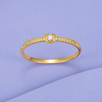 Bracciale placcato oro in ottone