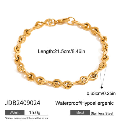 Bracciale titanio e perle