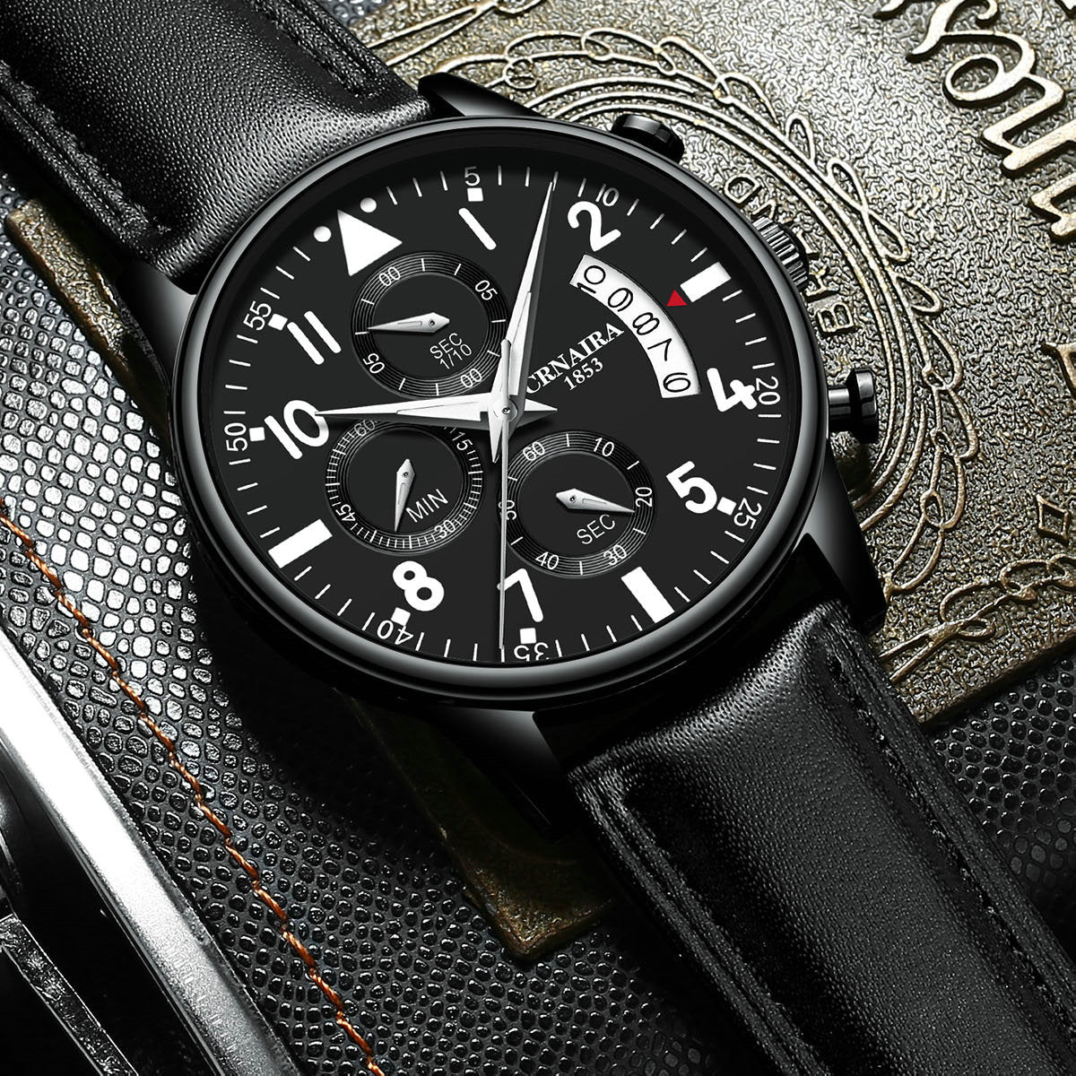 Orologio acciaio impermeabile da uomo semplice