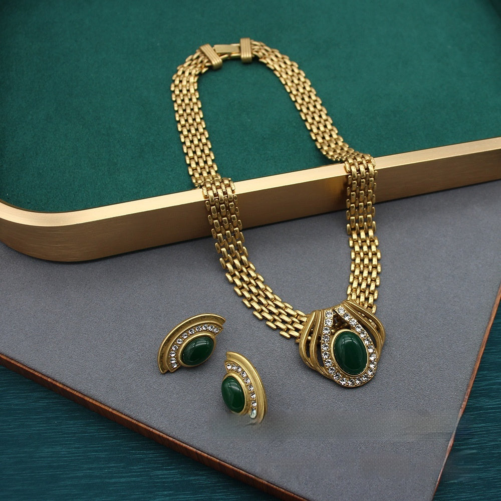 Collana agata rossa e verde