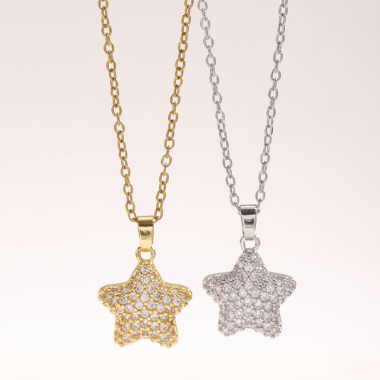 Collana stella zircone da donna