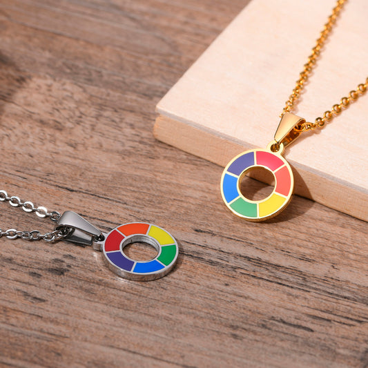 Anelli coppia arcobaleno