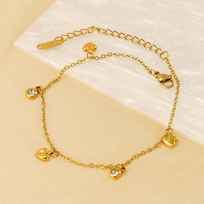 Bracciale con cuori