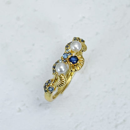 Anello conchiglia madreperla