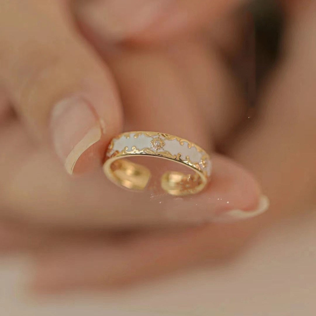 Anello donna pavone verde