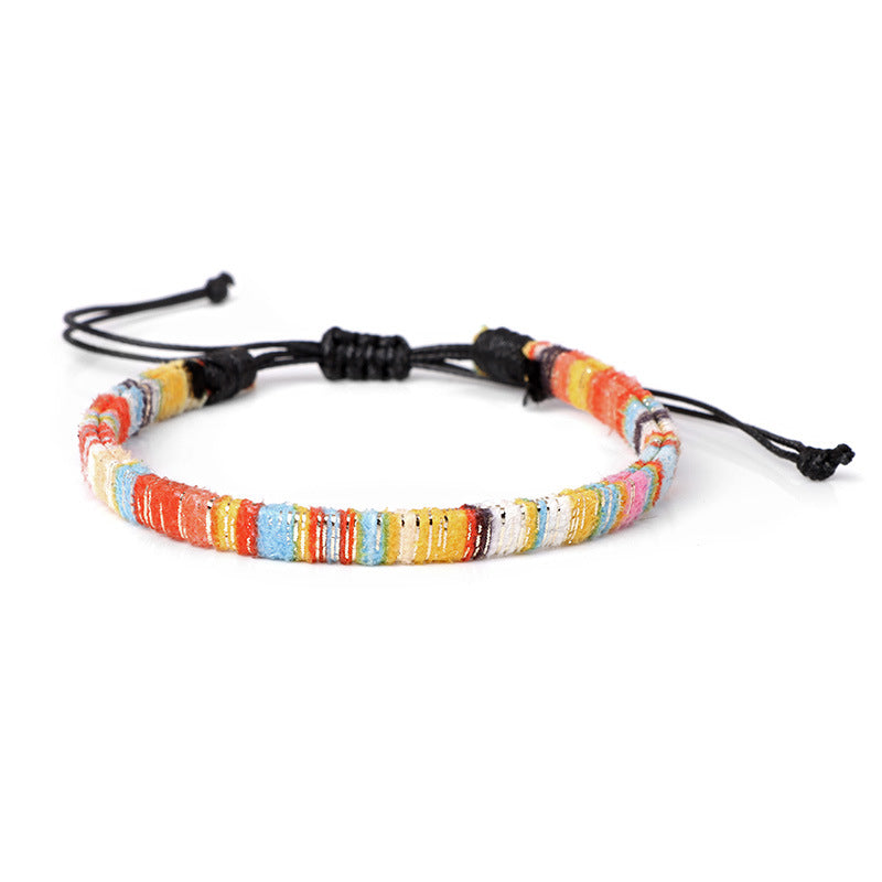Braccialetto boho iridescente