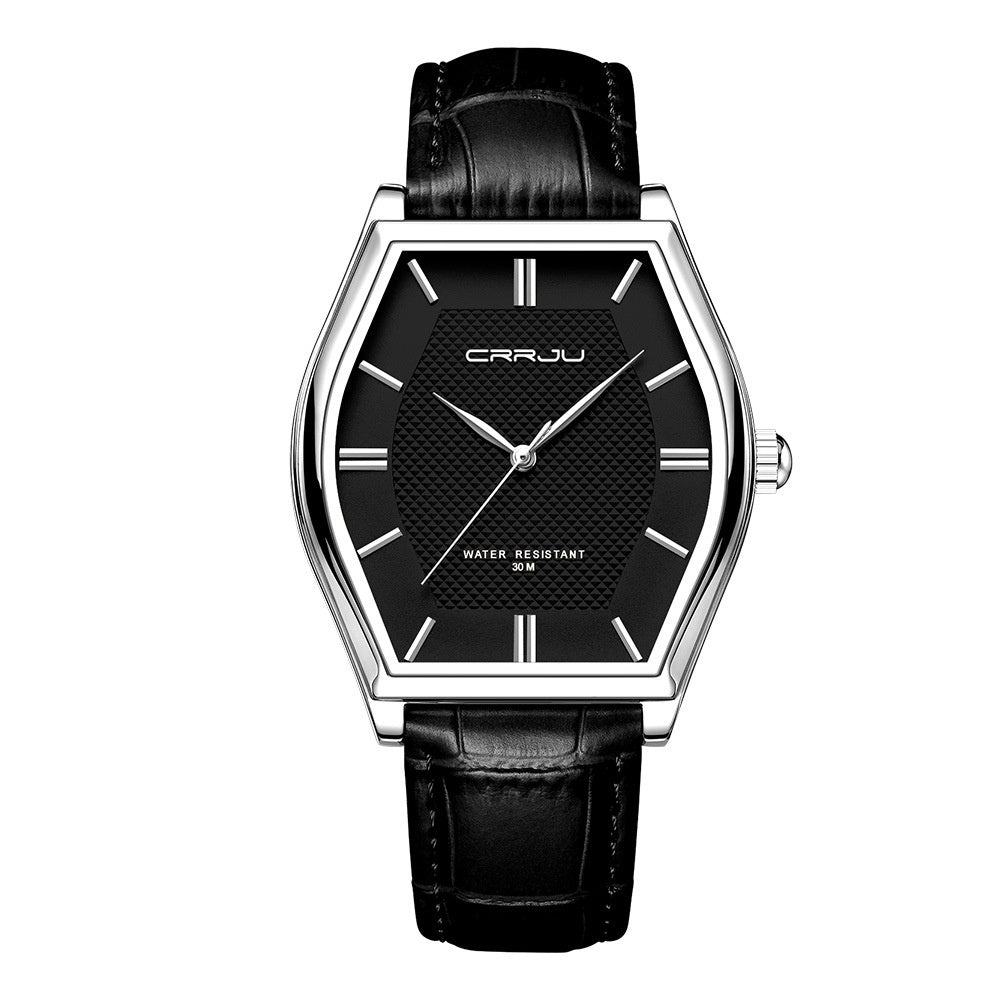Orologio a botte cinturino pelle