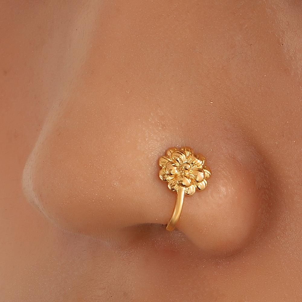 Anello naso con fiori