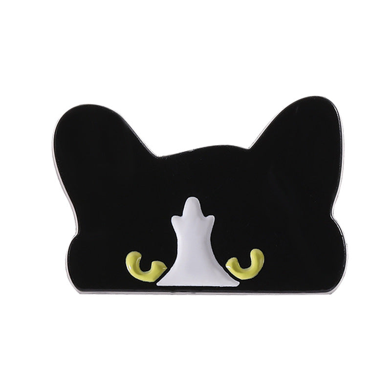 Spilla gatto nero cartoon