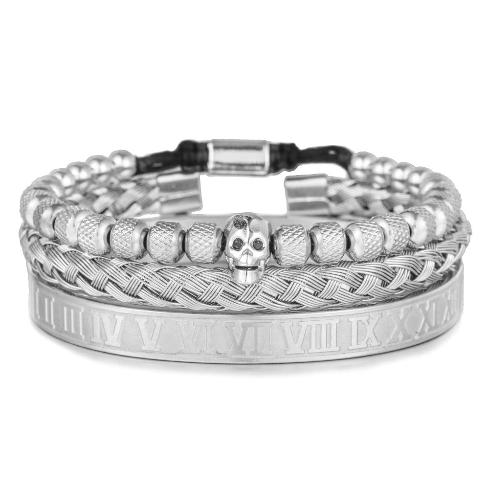 Bracciale scheletro intrecciato