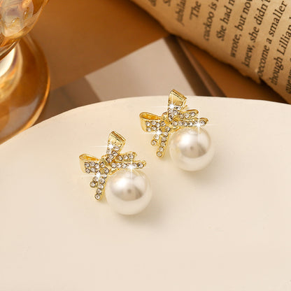 Orecchini perle e strass