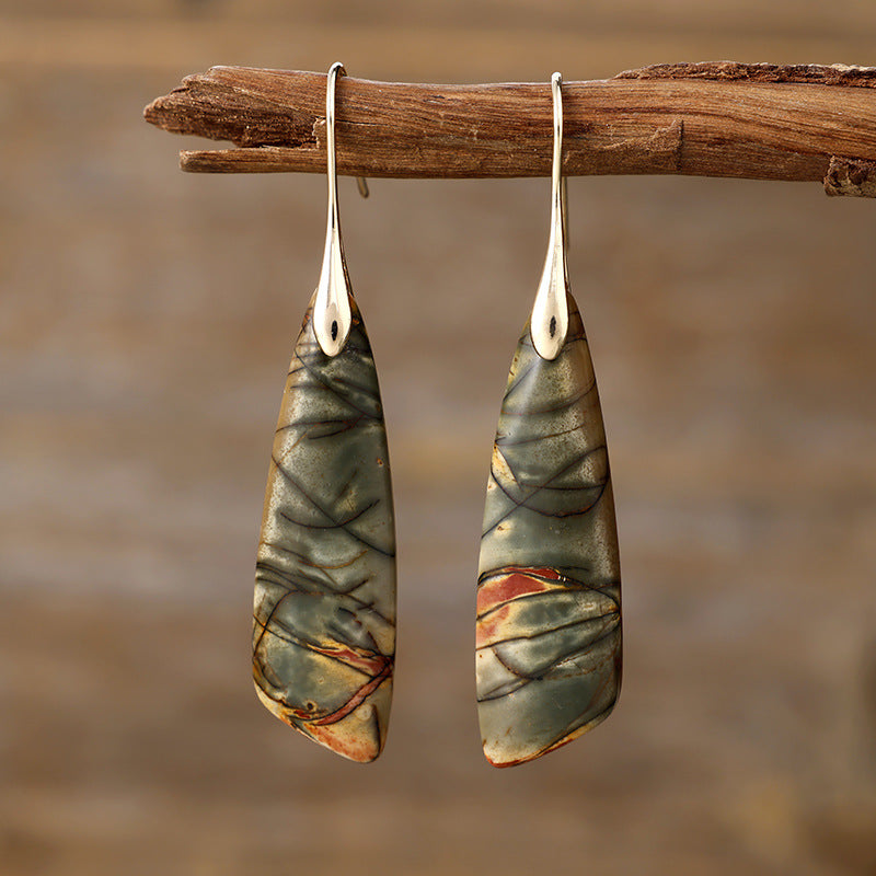 Orecchini boho pietra