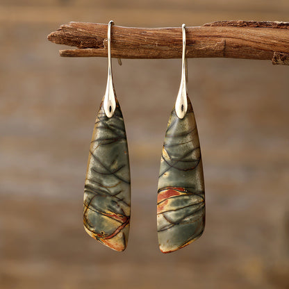Orecchini boho pietra