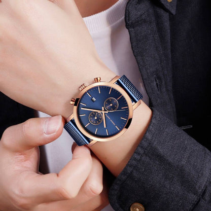 Orologio uomo calendario multifunzione