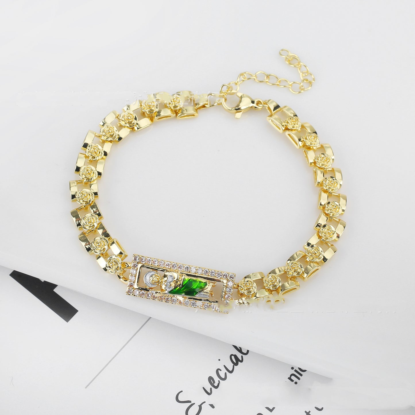 Bracciale catena rose