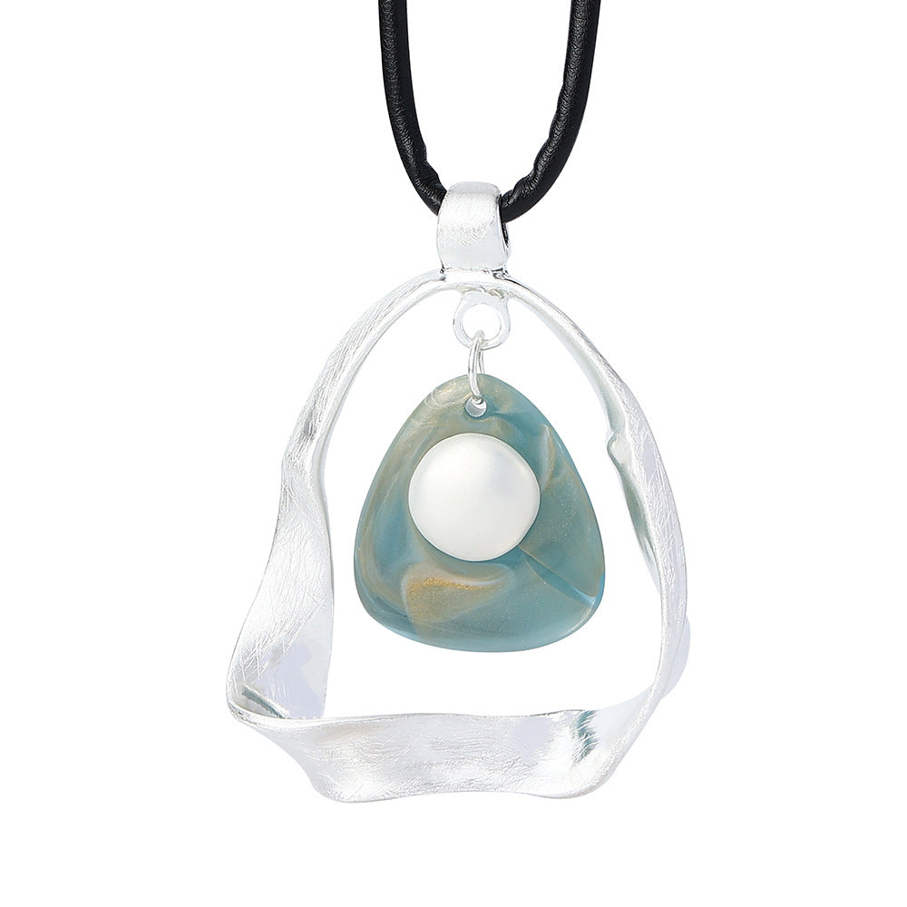 Collana resina autunnale retro
