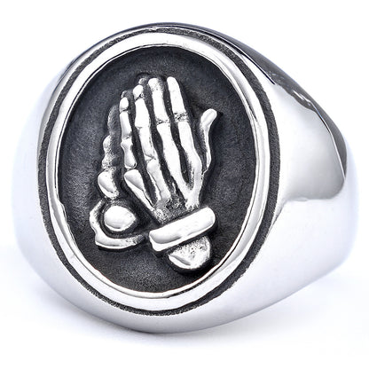 Anello mani in preghiera