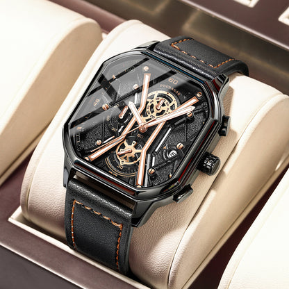 Orologio quarzo uomo luminescente