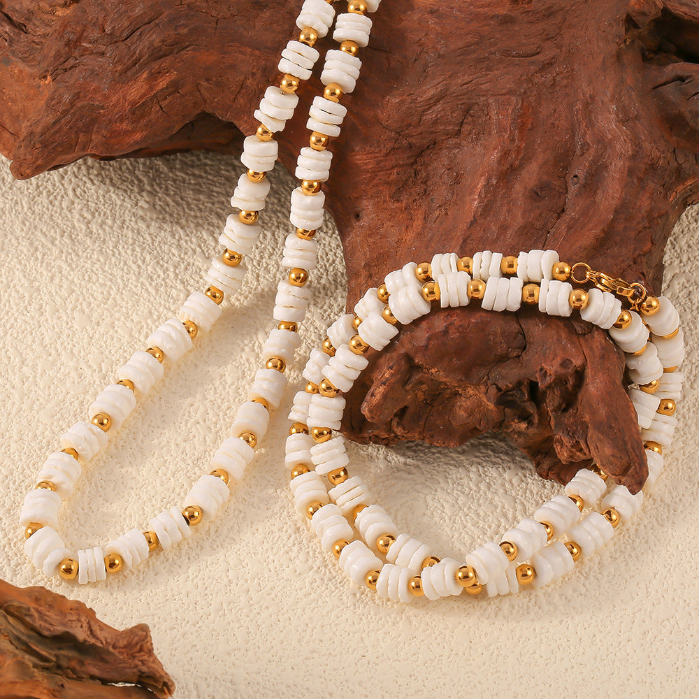 Set Collana e Braccialetto Conchiglia