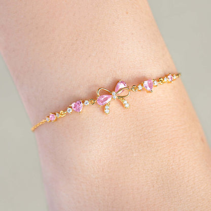 Braccialetto fiocco e cuore
