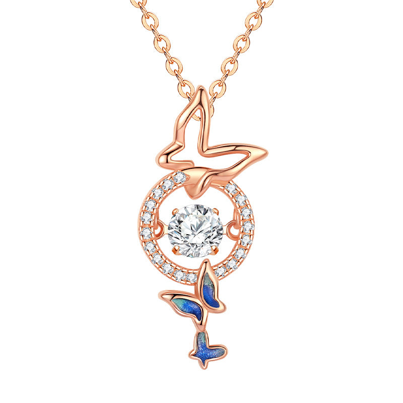 Collana farfalla argento effetto farfalla