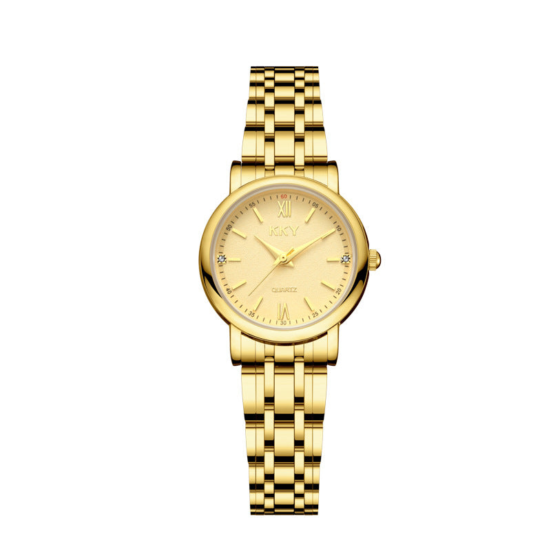 Orologio acciaio impermeabile quarzo rotondo