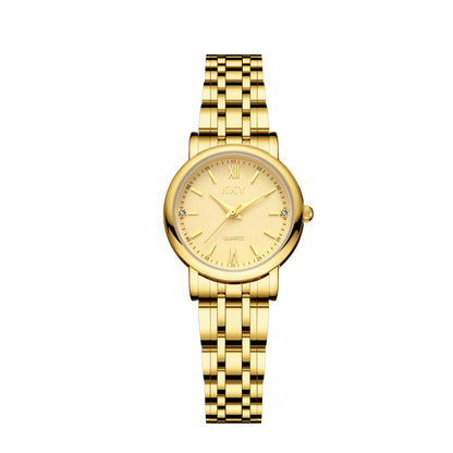 Orologio acciaio impermeabile quarzo rotondo