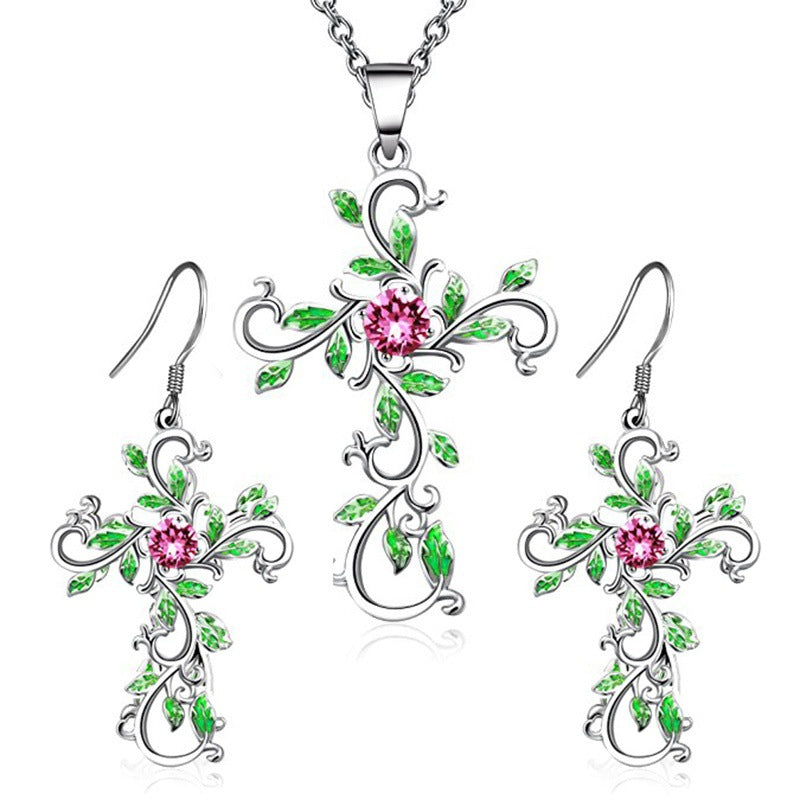 Set bijoux con croce