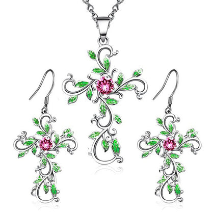 Set bijoux con croce
