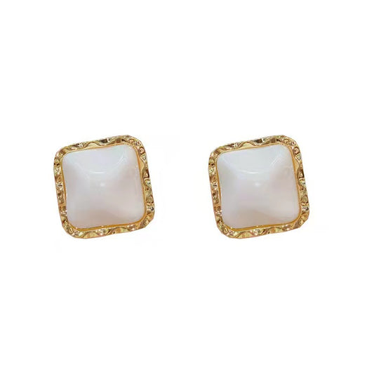 Orecchini quadrati argento da donna