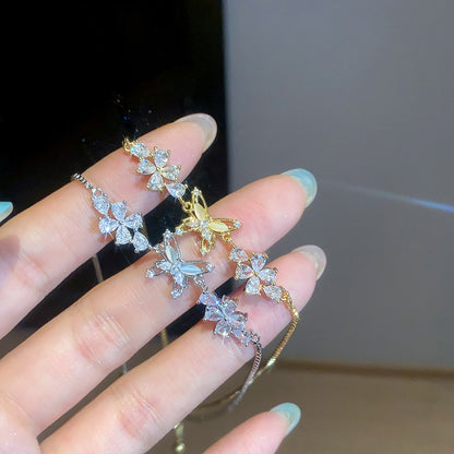 Bracciale farfalla fiore