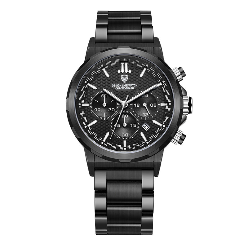 Orologio multifunzione in acciaio