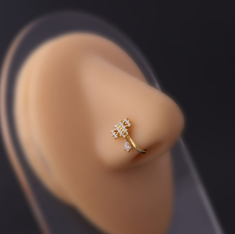 Anello farfalla goccia da donna