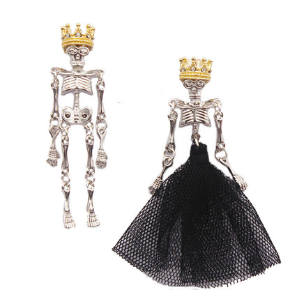 Orecchini Teschio Asimmetrici
