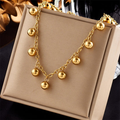 Collana con perline geometriche