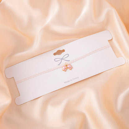 Collana Choker Charm Cuore Perla
