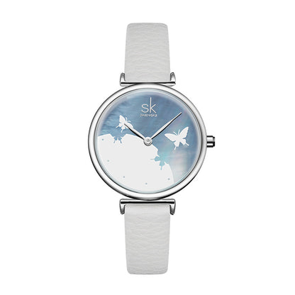 Orologio donna impermeabile con farfalla