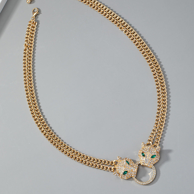 Collana leone smaltata