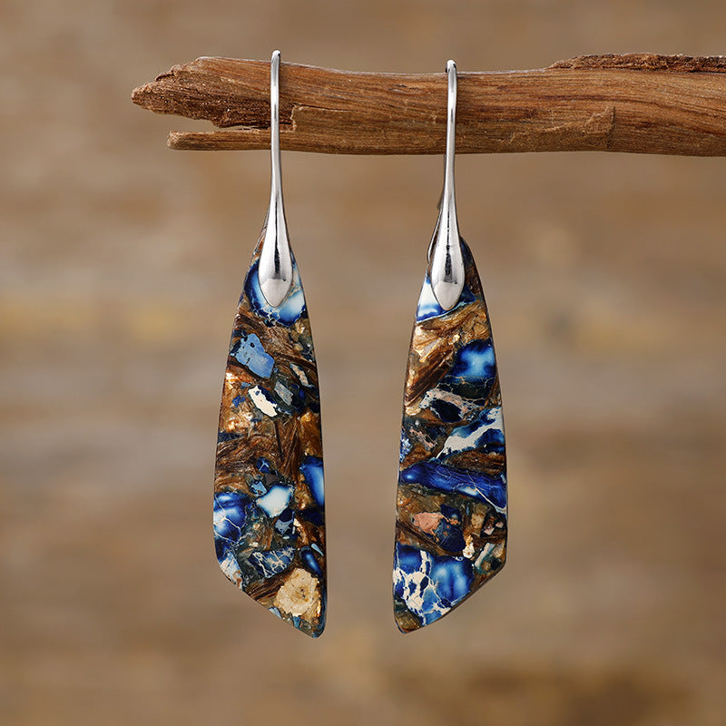 Orecchini boho pietra