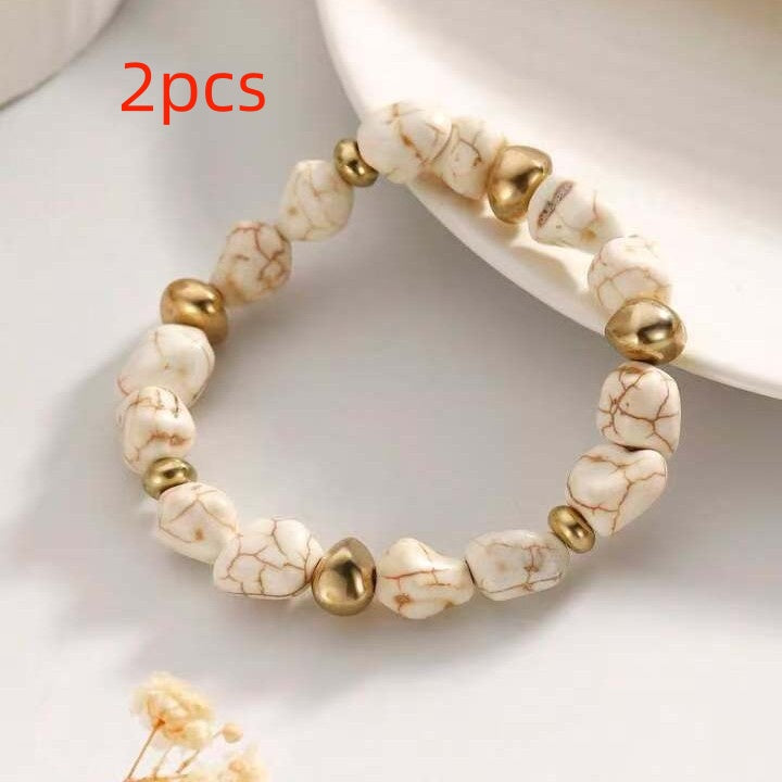 Braccialetto boho turchese unico