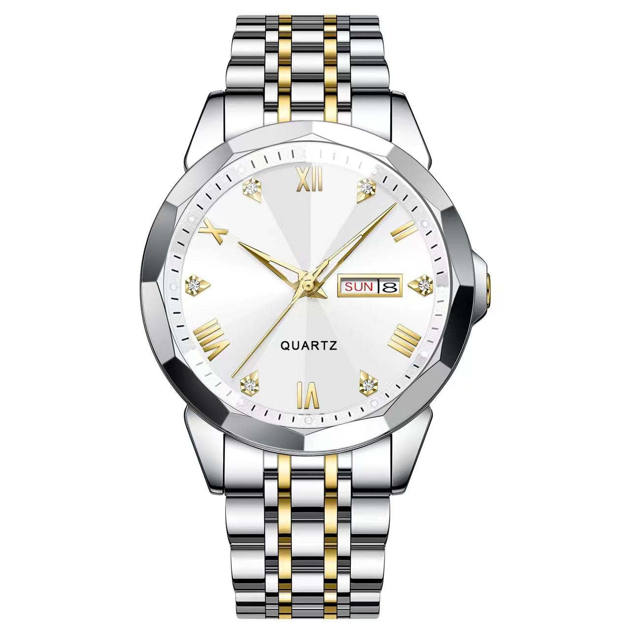 Orologio doppio calendario quarzo