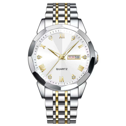 Orologio doppio calendario quarzo