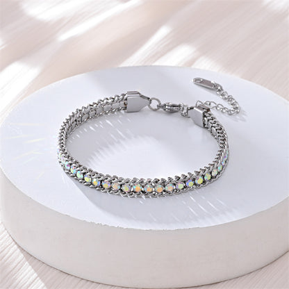 Braccialetto con zirconi e diamanti