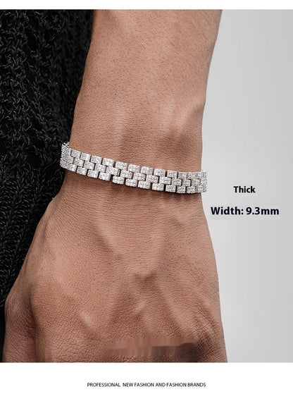 Braccialetto tennis platino diamanti