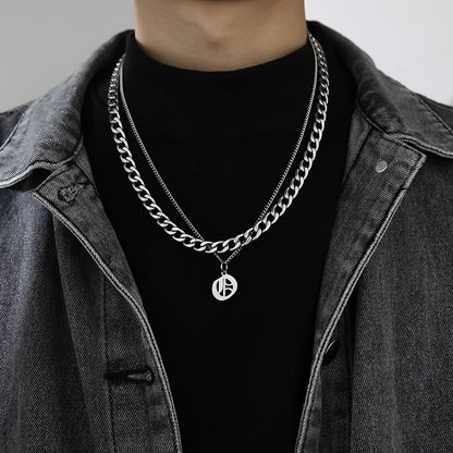 Collana Lettera Titanio