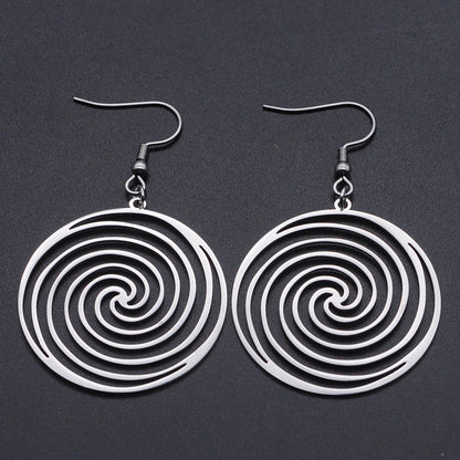 Collana ciondolo titanio vortice