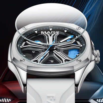Orologio luminoso impermeabile al quarzo con quadrante calibrato